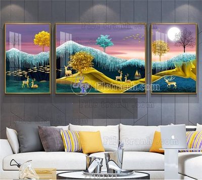 File ảnh File tranh hiện đại pha lê gương FT103231 (gốc) in PP, decal