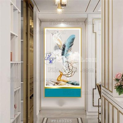 File ảnh File tranh hiện đại pha lê gương FT103265 (gốc) cho trang trí nội thất