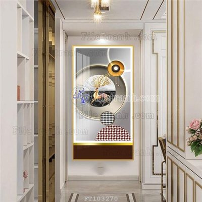 File gốc File tranh hiện đại pha lê gương FT103270 (phiên bản chuẩn) để in ấn