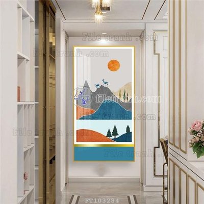 Download file tranh File tranh hiện đại pha lê gương FT103284 (file gốc PSD)