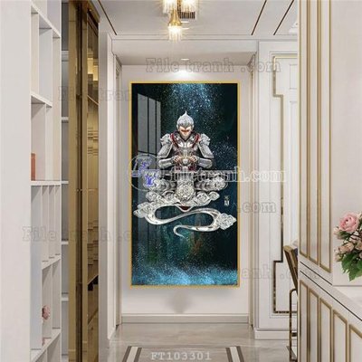 File in trần File tranh hiện đại pha lê gương FT103301 (bản gốc) trời sao