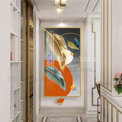 File in trần File tranh hiện đại pha lê gương FT103339 (file gốc) hoa văn 3D