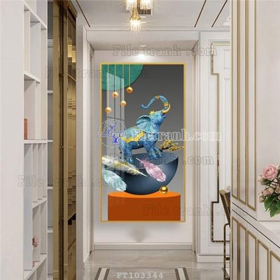 File tranh quảng cáo File tranh hiện đại pha lê gương FT103344 (file gốc) chuyên nghiệp