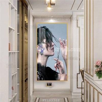 File in trần File tranh hiện đại pha lê gương FT103368 (bản gốc) trời sao