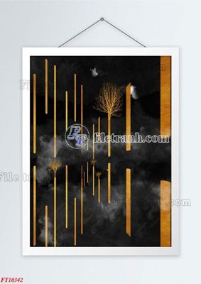 Download file File tranh bộ hiện đại FT10342 (gốc) in mica ốp bếp