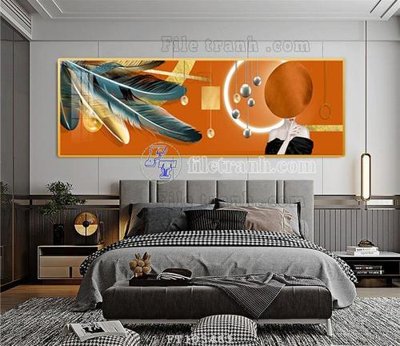 File in ấn File tranh hiện đại pha lê gương FT103461 chuyên nghiệp