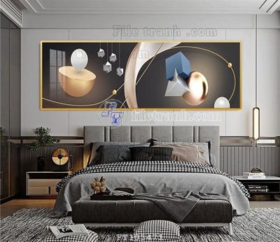 File gốc File tranh hiện đại pha lê gương FT103471 (in 3D) cho trang trí