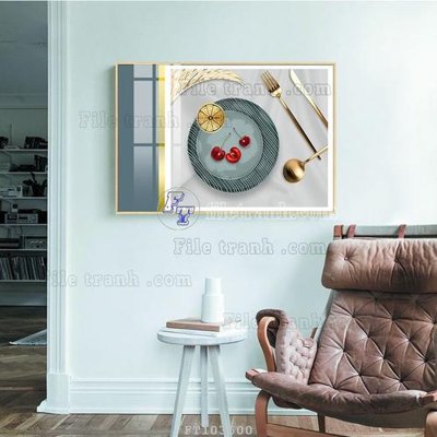 Hình ảnh gốc File tranh hiện đại pha lê gương FT103500 (để in khổ lớn)