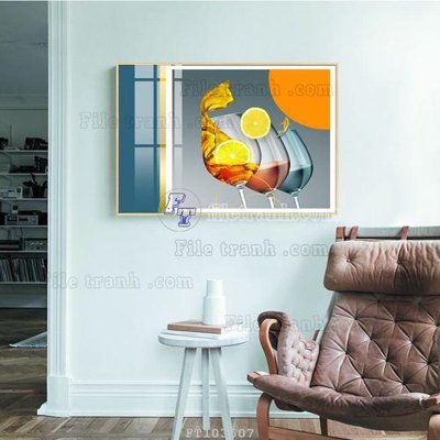 Download file gốc File tranh hiện đại pha lê gương FT103507 (in mica) 3D