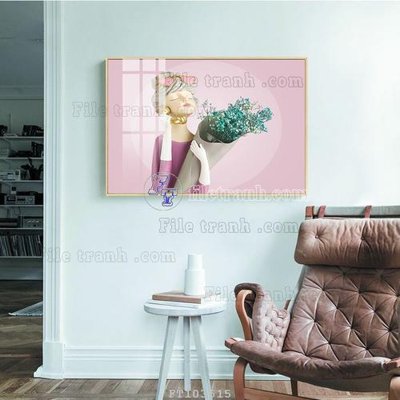 File gốc File tranh hiện đại pha lê gương FT103515 (phong cách) tối giản