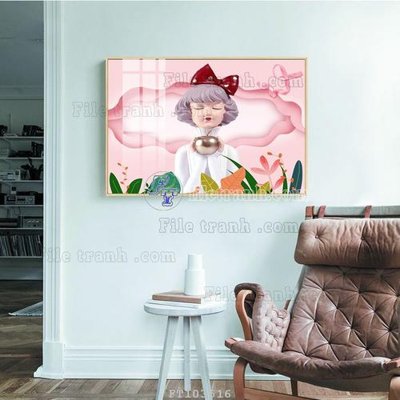 File gốc File tranh hiện đại pha lê gương FT103516 (dành cho trang trí nội thất)