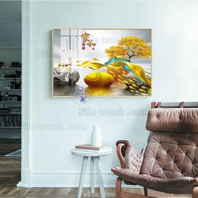 Cung cấp file tranh gốc File tranh hiện đại pha lê gương FT103555 độc quyền