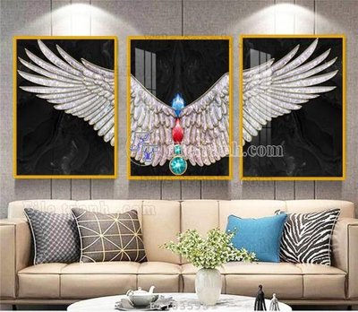 File in trần File tranh hiện đại pha lê gương FT103595 (file gốc) phong thủy