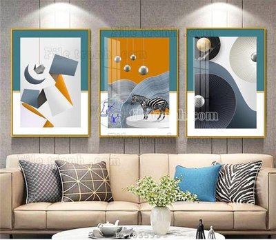 File in trần File tranh hiện đại pha lê gương FT103598 (bản gốc) đại dương