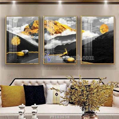 Chi tiết file gốc File tranh hiện đại pha lê gương FT103638 (cho in tráng gương)