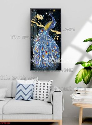 File gốc File tranh bộ hiện đại FT10383 (in lụa) tranh phong thủy