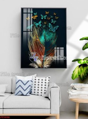 File gốc File tranh bộ hiện đại FT10386 (in mica) cắt laser