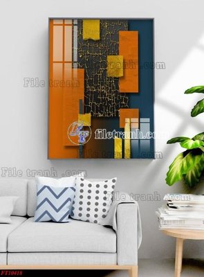 File gốc File tranh bộ hiện đại FT10418 (phong cách) tối giản