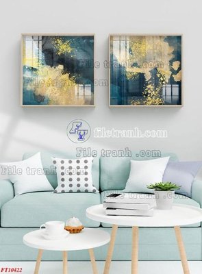 File in lụa File tranh bộ hiện đại FT10422 (hoa văn) File tranh bộ hiện đại FT10422