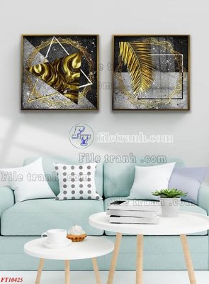 Tải file File tranh bộ hiện đại FT10425 (gốc) chủ đề phong thủy