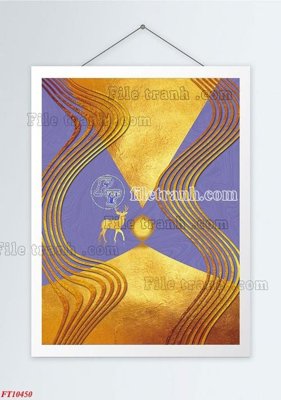 File gốc File tranh bộ hiện đại FT10450 (in mica) cắt laser