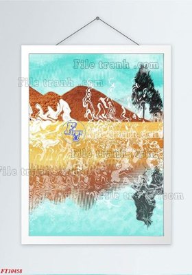 Tải file gốc File tranh bộ hiện đại FT10458 (bản PSD) gốc