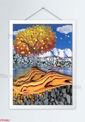 File in ấn File tranh bộ hiện đại FT10461 (bản gốc) từ file gốc