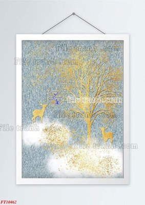 File gốc File tranh bộ hiện đại FT10462 (ảnh chi tiết) để in trần