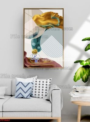 File tranh File tranh bộ hiện đại FT10463 (ảnh gốc) in trần xuyên sáng