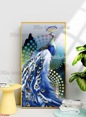 Ảnh gốc File tranh bộ hiện đại FT10484 (nét căng) in mica