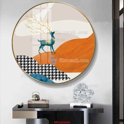 File tranh PSD File tranh hiện đại pha lê gương FT105000 chất lượng cao