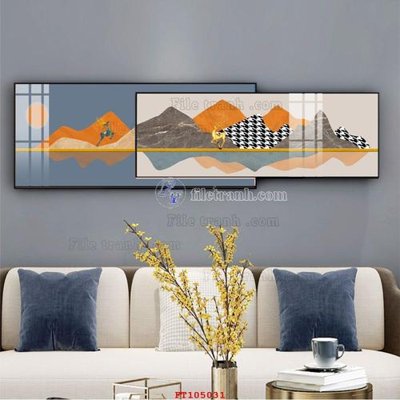 File tranh in mica File tranh hiện đại pha lê gương FT105031 (độ phân giải cao)