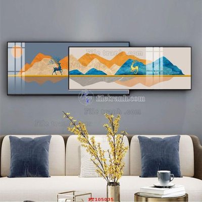 Hình ảnh gốc File tranh hiện đại pha lê gương FT105035 (để in khổ lớn)