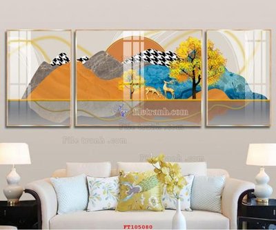 File tranh File tranh hiện đại pha lê gương FT105080 (bản gốc) trang trí văn phòng