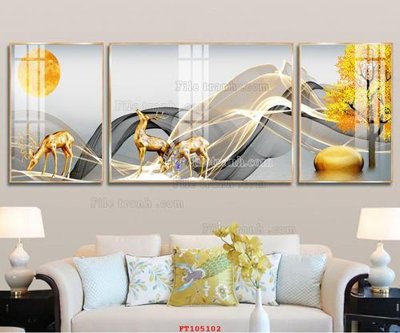 File ảnh File tranh hiện đại pha lê gương FT105102 (gốc) trang trí khách sạn