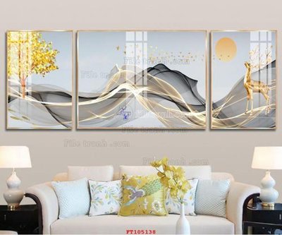 Tải file File tranh hiện đại pha lê gương FT105138 (gốc) làm tranh trang trí