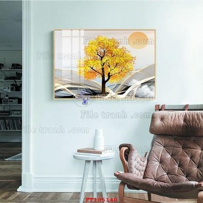 File gốc File tranh hiện đại pha lê gương FT105140 (PNG) nền trong suốt