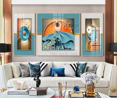 Download file gốc File tranh hiện đại pha lê gương FT105176 (in lụa) tranh 3D