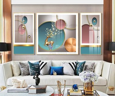 File gốc in tráng gương File tranh hiện đại pha lê gương FT105187 chi tiết