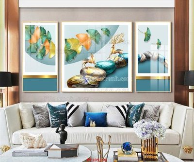 File in trần File tranh hiện đại pha lê gương FT105190 (bản gốc) mây trời