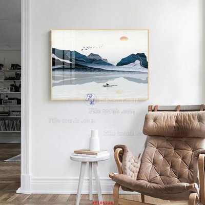 File ảnh File tranh hiện đại pha lê gương FT105224 (gốc) cho trang trí nhà hàng