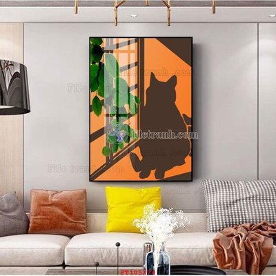 File in trần File tranh hiện đại pha lê gương FT105274 (bản gốc) đại dương