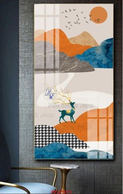 File gốc File tranh hiện đại pha lê gương FT105275 cho in ấn và thiết kế