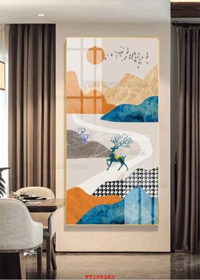 File in mica File tranh hiện đại pha lê gương FT105283 (ảnh gốc) đẹp