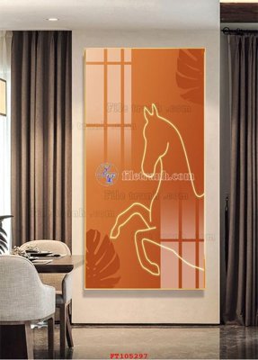 File gốc File tranh hiện đại pha lê gương FT105297 (in lụa) họa tiết 3D