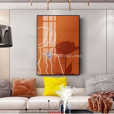 File gốc in mica File tranh hiện đại pha lê gương FT105302 chất lượng