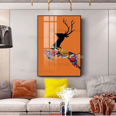 File gốc File tranh hiện đại pha lê gương FT105311 (trang trí) phòng trẻ em