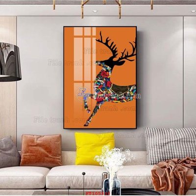 File gốc File tranh hiện đại pha lê gương FT105318 (bản quyền) cho in ấn