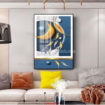 File ảnh File tranh hiện đại pha lê gương FT105357 (gốc) in poster