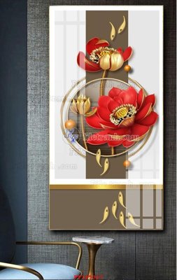 File gốc File tranh hiện đại pha lê gương FT105367 (in tráng gương) hiện đại